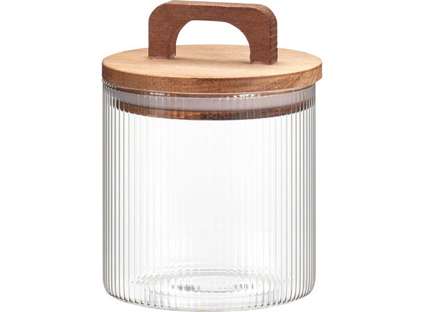 Krukke glass m/trelokk 10x13cm 550ml 