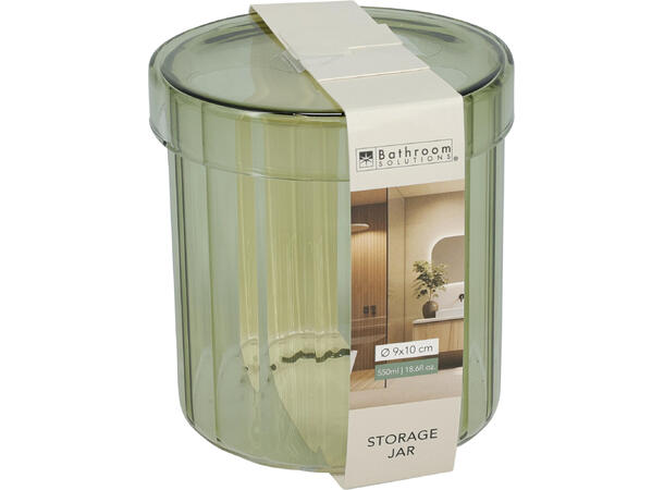 Krukke stripet glass 9x10cm 4ass Forpakning 12stk 