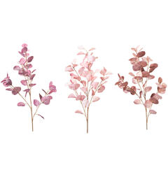 Kvist eukalyptus 95cm 3ass Lilla/rosa/brun