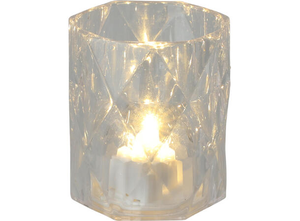 Lampe LED mini akryldekor 5x6cm varmhvit Display 12stk Batteri 3xLR1130 inkl. 