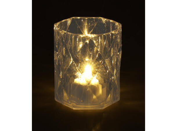 Lampe LED mini akryldekor 5x6cm varmhvit Display 12stk Batteri 3xLR1130 inkl. 