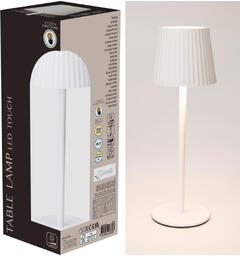 Lampe hvit varmhvit 24stk LED h:27, 5cm USB-lading m/kabel 80cm. 3-modus lys