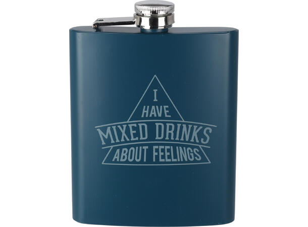 Lommelerke stål 2dl m/print 4ass Display med 12 stk 