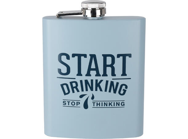 Lommelerke stål 2dl m/print 4ass Display med 12 stk 