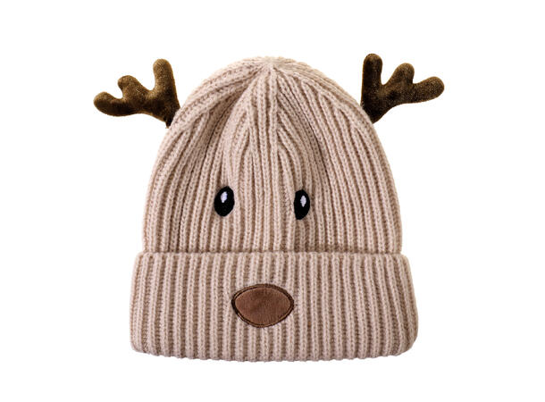Lue barn brun/beige reinsdyr 0-2år Forpk 6stk 