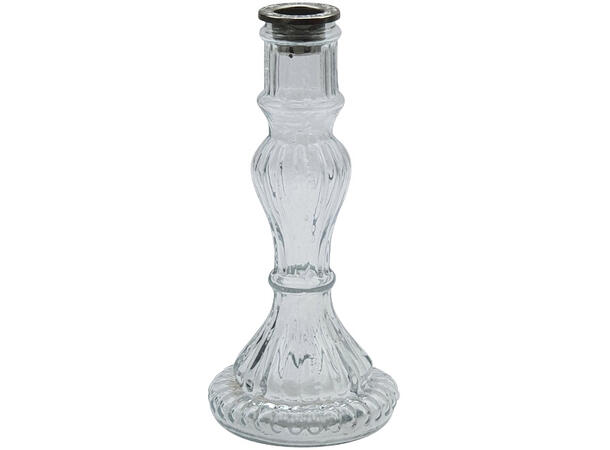 Lysestake klart glass Verrerie 9x9x20 cm 