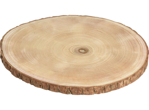 Lysfat med bark paulownia d:35cm 