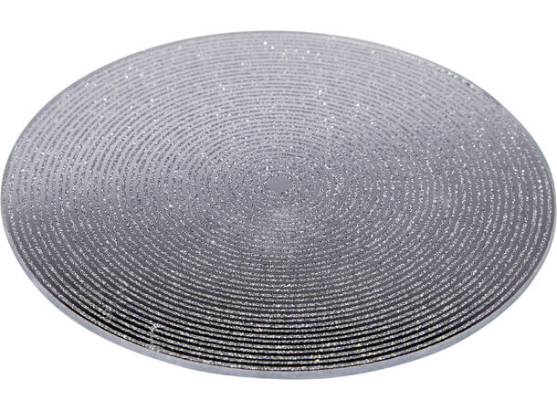 Lysfat sølv speil m/glitter 10cm Display 22 stk 
