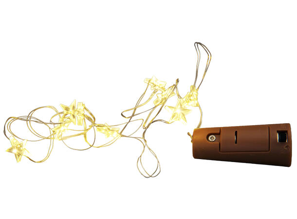 Lyslenke 10 LED til flaske 90cm Display 48stk Batteri 3xAG13 inkl 