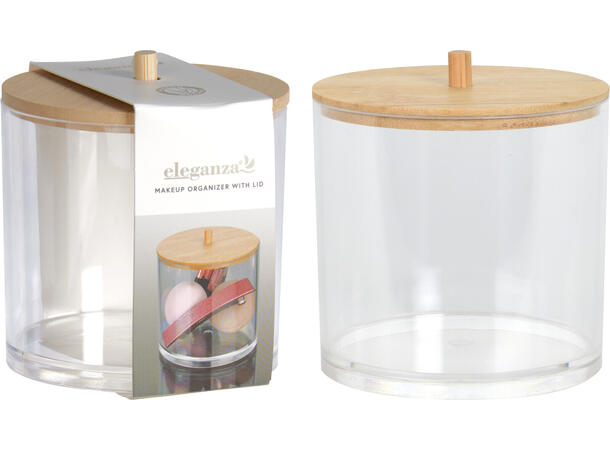Makeup organizer 9,5x9,5cm PS m/lokk FSC 100% 