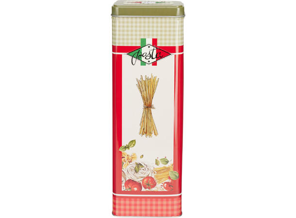 Metallboks retro pasta 9,5x8x19,5cm 3ass Forpk 24stk 