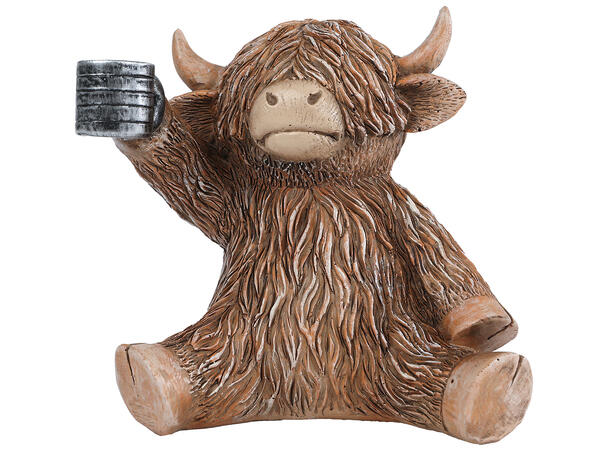 Moskus fe brun polystone 10x8x12cm 4ass Forpakning: 8stk 