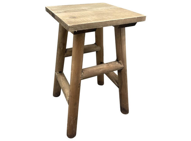 Pidestall krakk natur tre 20x20x33cm 