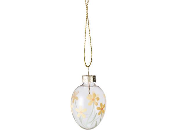 Påskeegg glass 3x4cm 9stk 2ass Vekt:57gram pr sett 