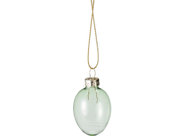 Påskeegg glass 3x4cm 9stk 2ass Vekt:57gram pr sett 