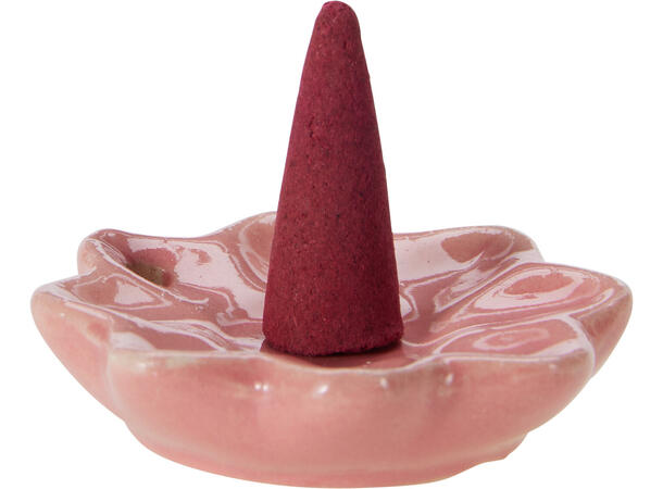 Røkelseskjegler 30stk m/holder 6 dufter 48 stk i display 