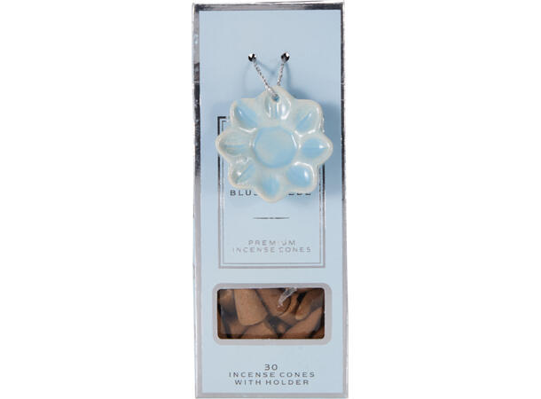 Røkelseskjegler 30stk m/holder 6 dufter 48 stk i display 