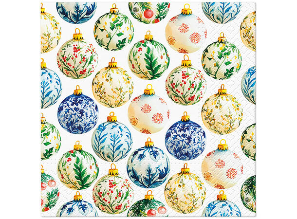 Serviett Julekuler Lunsjserviett 20 stk 3-lags 33x33cm 