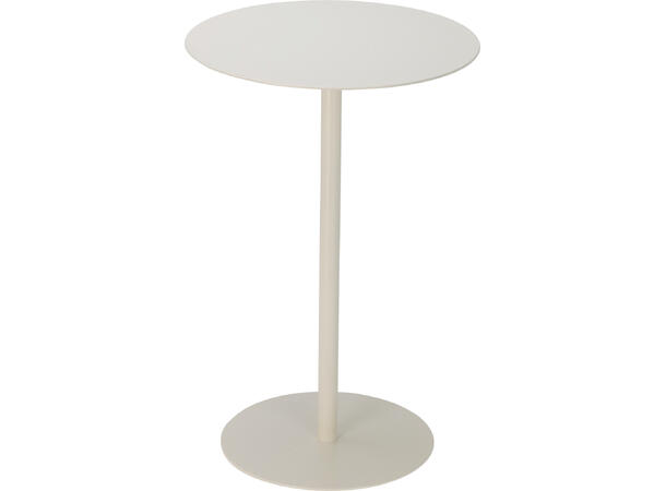 Sidebord hvit metall 35x53cm Vekt 3,85kg 