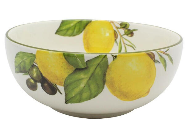Skål m/sitron keramikk 20,5x20,5x8,6 cmx Forpk 6stk 