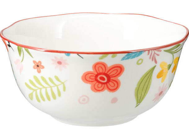 Skål sommerblomst 500ml 14x6cm Forpk 6stk 