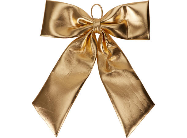 Sløyfe jumbo gull 68x80cm polyester 