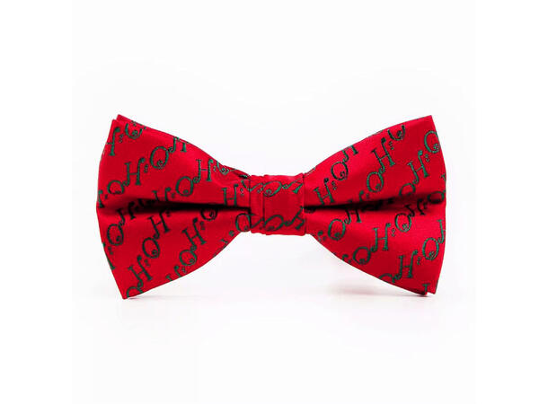 Sløyfe rød m/Ho ho ho voksen Pakket i gaveeske 