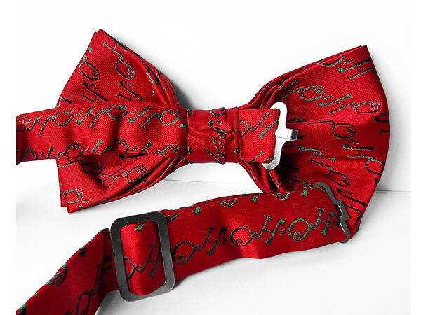 Sløyfe rød m/Ho ho ho voksen Pakket i gaveeske 