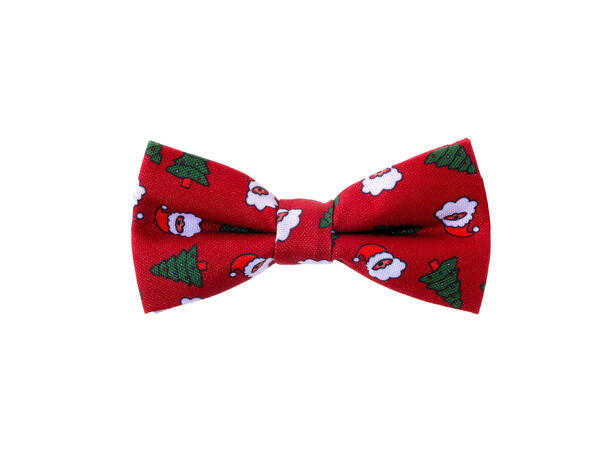 Sløyfe rød m/nisse barn Pakket i gaveeske 