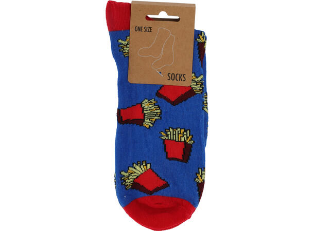 Sokk for menn polyester l:35cm 8ass Display med 48 par 