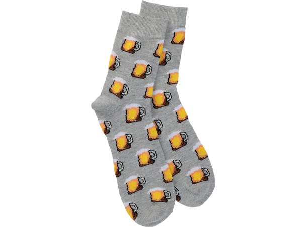 Sokk for menn polyester l:35cm 8ass Display med 48 par 