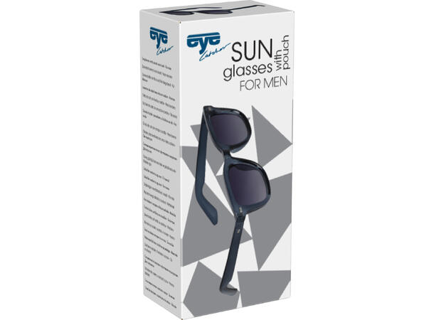 Solbriller herre akryl/rustfritt 4ass Display med 24stk. Leveres med stoffpose 