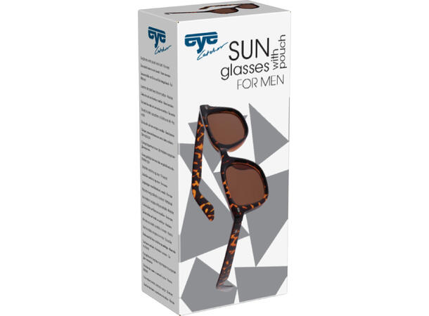 Solbriller herre akryl/rustfritt 4ass Display med 24stk. Leveres med stoffpose 