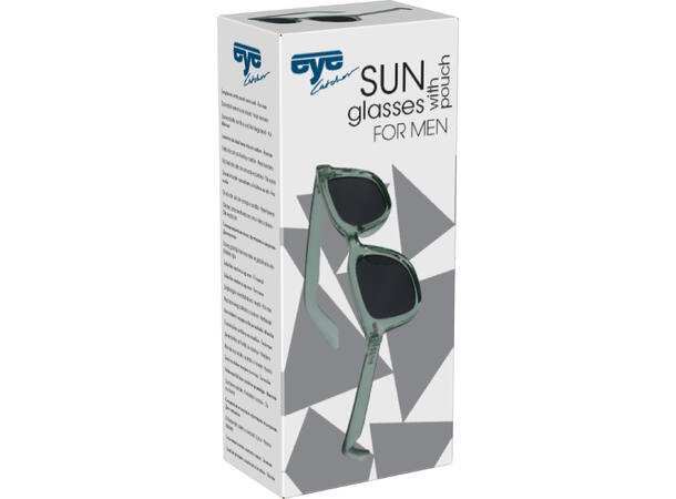 Solbriller herre akryl/rustfritt 4ass Display med 24stk. Leveres med stoffpose 