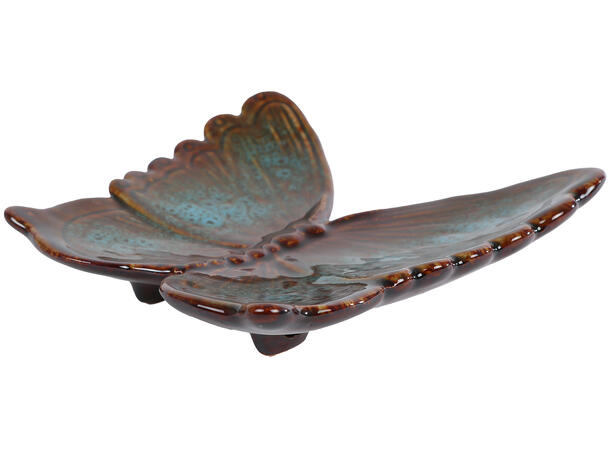 Sommerfugl vegg keramikk 13x12cm 2ass 