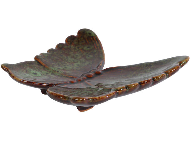 Sommerfugl vegg keramikk 13x12cm 2ass 