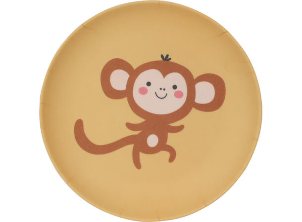 Tallerken melamin 21x2cm 4ass Forpk 12stk 