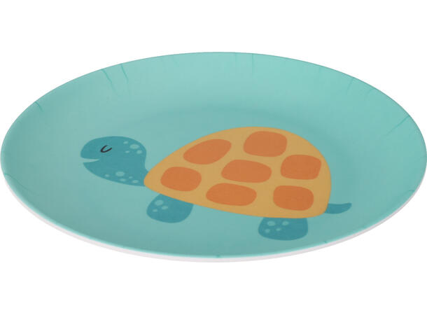 Tallerken melamin 21x2cm 4ass Forpk 12stk 