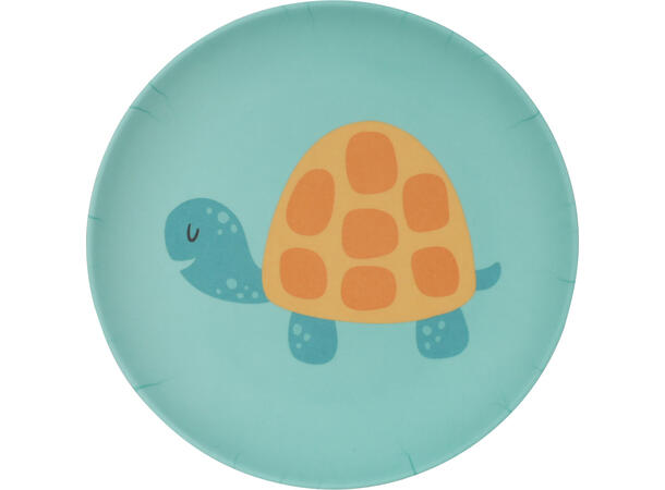 Tallerken melamin 21x2cm 4ass Forpk 12stk 