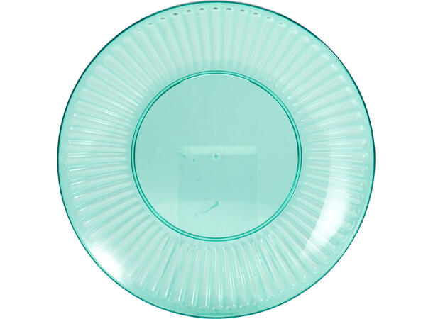 Tallerken stripet PP materiale 20cm 4ass PP materiale 