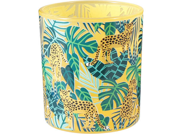 Telysglass jungel 7x7x7,8 cm 4ass Forpakn.36stk 