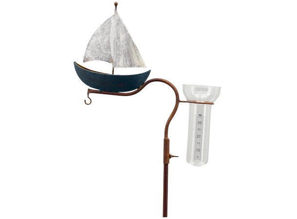 Vannmåler seilbåt metall 32x8x110cm 