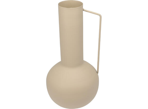 Vase matt sand m/håndtak sink 17x35cm Vekt: 600g 