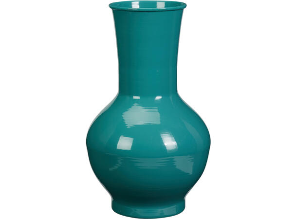 Vase metall grønn/petrol 20x33,5cm 