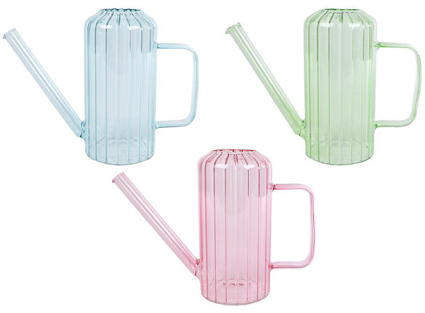 Vase som vannkanne pastell 17cm 3ass Forpk 6 stk 