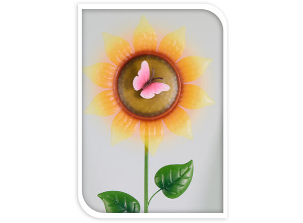 Vindmølle på pinne blomst 23,5x75cm 4ass Display med 24stk 