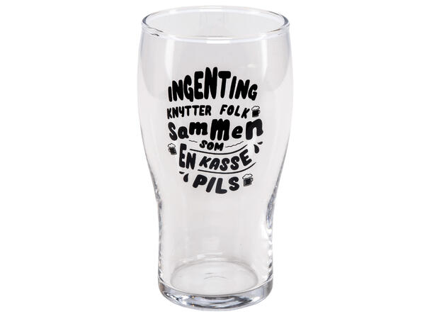 Ølglass m/åpner En kasse pils 0,5L 16cm Volum: 570ml. Tåler oppvaskmaskin 