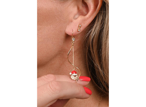 Ørering nisse spiral par I Gaveeske Sink uten kadmium, nikkel, bly 