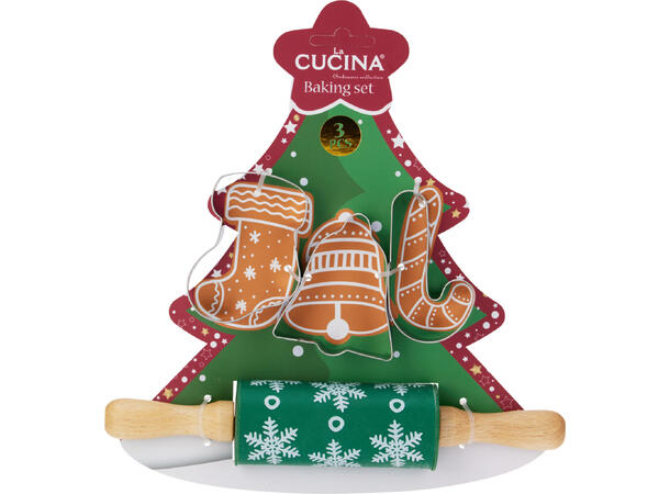 Bakesett julemotiv kjevle 3 former 3ass 