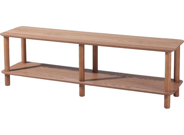 Benk tre og MDF natur 116x30x35cm MDF. Furu 